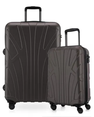 Produktbild von Suitline - 2er Kofferset, Bordgepäck Trolley 55x35x20 cm + großer Reisekoffer XL Check-In Gepäck, 4 Doppelrollen, leichte Koffer Damen Herren ,Titan