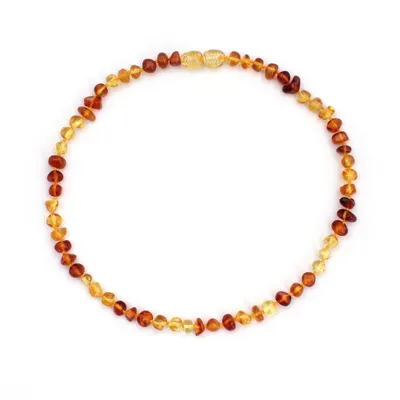 Produktbild von Retro Damen Naturbernstein Perlen Halskette Schmuck handgemachtes Muttertagsgeschenk-2#