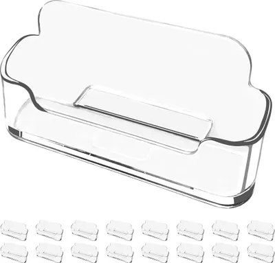 Produktbild von Visitenkartenhalter für den Schreibtisch - Acrylhalter - 16 Stück - geeignet für 30-50 Karten