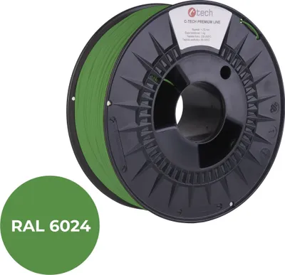 Image de C-TECH filament PREMIUM LINE PETG vert transport RAL6024