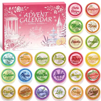 Produktbild von Duschbomben Adventskalender 2026 Weihnachtsgeschenke für Frauen