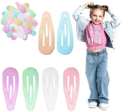 Produktbild von 30 Stück bunte Haarspangen für Mädchen, kleine Haarspangen, Kinderhaarspangen, schmale Haarspangen, Haarspangen für Mädchen, sichere und niedliche Haaraccessoires