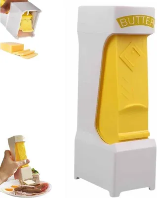 Obrázok produktu pre Nerezový krájač masla s úložným puzdrom, praktický krájač masla na chlieb, koláče, sušienky (1 ks)