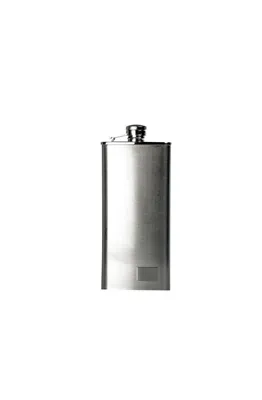 Produktbild von BasicNature Flachmann, eckig matt Volumen: 150 ml Farbe: edelstahl