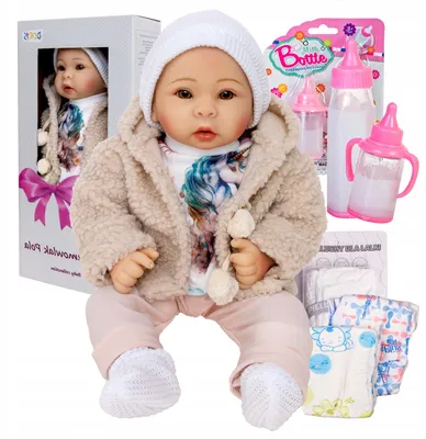 Produktbild von Pola Puppe spricht und singt interaktiv 40 cm mit Windeln und Fläschchen