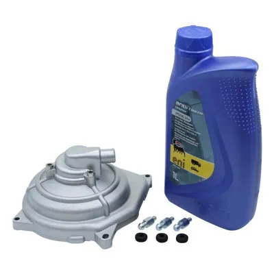 Obrázek produktu pro Vodní pumpa stříbrná + gumový ovladač Minarelli horizontální Yamaha Aerox Aprilia SR50