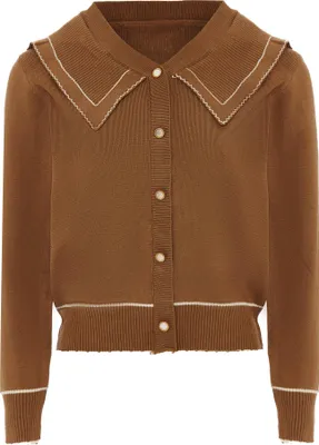 Produktbild von NAEMI damen strickjacke - coffee, XS/S