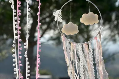 Immagine prodotto di Acchiappasogni a nuvola rosa, 1 pz.