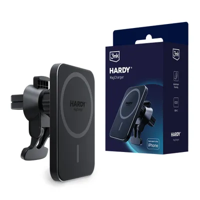 Produktbild von 3MK HARDY MagCharger, Auto, USB, Kabelloses Aufladen, Schwarz