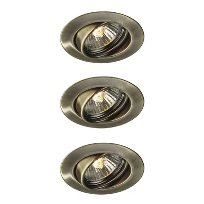 Produktbild von 3 x Philips Einbauleuchten Bronze schwenkbar IP23 max. 50W GU10 ohne Leuchtmittel
