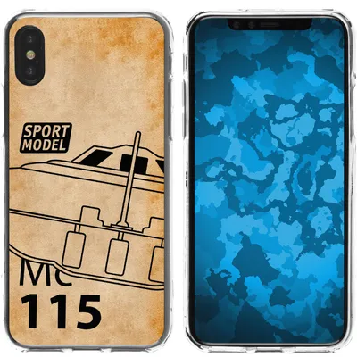 Produktbild von PhoneNatic Case kompatibel mit Apple iPhone X / XS Silikon-Hülle Space U.F.O. M1
