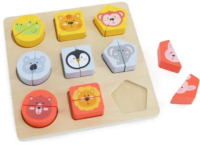 Imagen del producto de BABU - Puzzle de madera Safari para los más pequeños