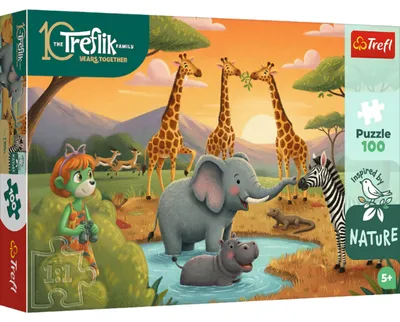 Obrázek produktu pro Puzzle – 100 dílků – Veselá parta – Rodinné puzzle – Trefl 16571