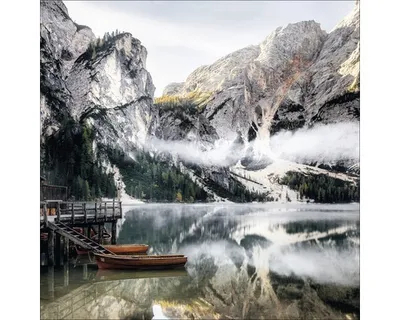 Produktbild von Giclée Leinwandbild Wildsee IV 80x80 cm