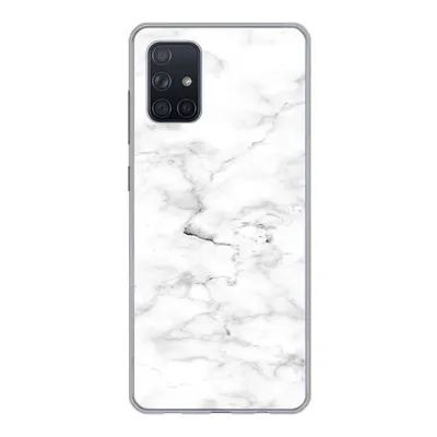 Produktbild von MuchoWow® Handyhülle Schutzhülle Hülle für Samsung Galaxy A51 5G Marmor - Weiß - Grau Silikon Softcase Handy Hülle - Abbildung