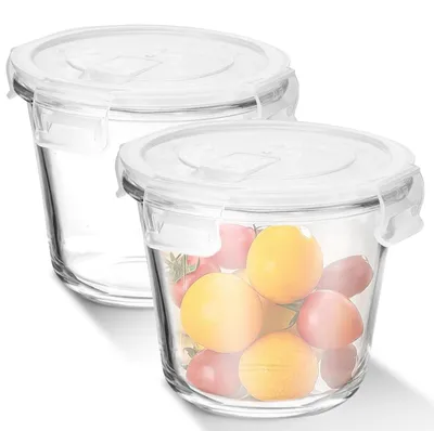 Vorratsdosen Glas 2er-Set 720 ml Borosilikatglas BPA-frei
