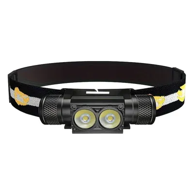 Produktbild von Wiederaufladbare LED-Stirnlampe mit 1200 Lumen – Superhelle Kopflampe mit 5 Modi, IPX6 wasserdicht und leicht für Arbeit, Wandern und Outdoor