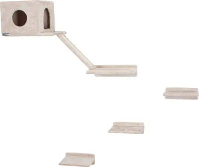 Produktbild von Kerbl Katzenkletterwand Mont Blanc Holz Beige