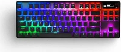 Immagine prodotto di Tastiera meccanica da gioco - STEELSERIES - APEX PRO TKL WIRELESS (2023) - senza tastierino numerico - cablata - con interruttori regolabili - nera