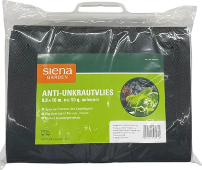 Produktbild von SIENA GARDEN Anti-Unkrautvlies 50 g, 0,8 x 10 m
