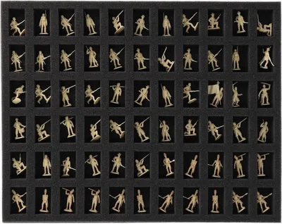 Immagine prodotto di Inserto in schiuma per miniature in scala 1:72, 66 scomparti