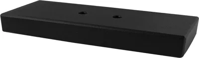 Produktbild von Dekorfuß Breite 40 mm, Länge 100 mm, Edelstahl/schwarz