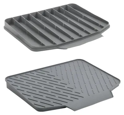 Productafbeelding van metaltex 320495000 metaltex Afdruipmat Gravity-Duo, rubber, grijs
