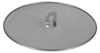 Image de BURI Protection anti-éclaboussures pour poêle en acier inoxydable 33cm Couvercle anti-éclaboussures pour poêle