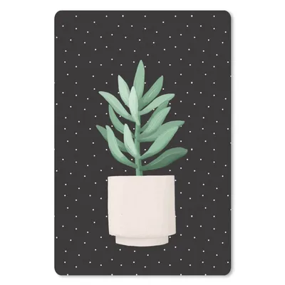 Produktbild von MuchoWow® Mauspad Mousepad Zimmerpflanze - Sukkulente - Blumentopf 40x60 cm - Mousepads - Maus Mat - Pad - Mausunterlage - Schreibtisch Accesoire