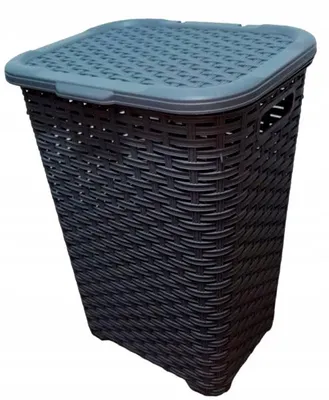 Produktbild von Katex Wäschekorb 45L Grau Robuster Kunststoffbehälter