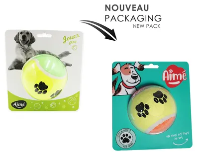 Produktbild von Aimé Tennisball für Hunde, Maxi, 10 cm, 0,222 kg