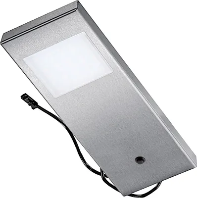 Produktbild von THEBO LED 91 Tadeo 1 in EDELSTAHL - Einzelleuchte mit Hauptschalter / Unterbauleuchten / Oberschrankleuchten