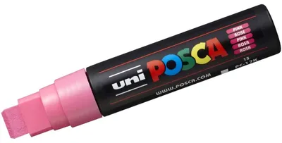 Produktbild von POSCA uni PC-17K, 1 Stück(e), Pink, Meißel, Schwarz, Pink, 1,5 cm, Tinte auf Wasserbasis