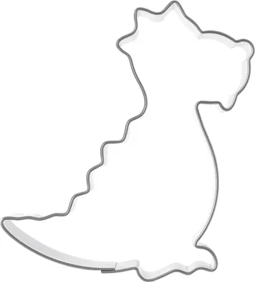Obrázok produktu pre Oceľové vykrajovačky na sušienky s dinosaurami 6,5 cm