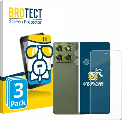 Produktbild von 3x BROTECT Schutzglas für Motorola Edge 70 (Display+Kamera) Schutzfolie Panzer Folie Glas Display Schutz klar