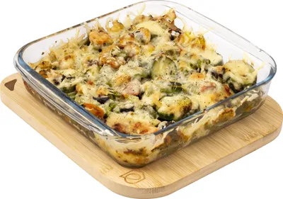 Obrázok produktu pre sklenená zapekacia misa eluno vrátane veka z bambusu, cca 1,8 l, podnos na servírovanie, úložný box, štvorcový