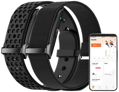 Zdjęcie produktu dla Inteligentna opaska fitness z aplikacją, bateria 150 mAh, do 20 dni pracy, klasa wodoszczelności IP68. Opaska fitness bez wyświetlacza, tracker aktywności bez wyświetlacza, do sportu