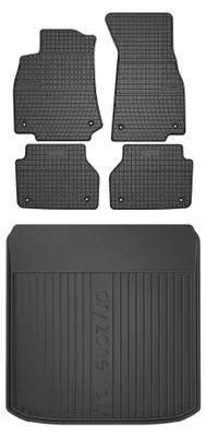 Immagine prodotto di Tappetini gomma SolidPRO + baule DryZone per Audi A7 C8 2018-2025 5 pezzi