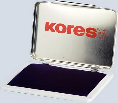 Obrázok produktu pre Pečiatková poduška 7x11cm modrá impregnovaná, kovové puzdro