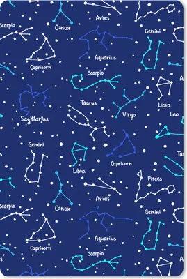 Produktbild von MuchoWow® Mauspad Mousepad Zodiac - Sternennacht - Muster - Jungen 18x27 cm - Mousepads - Maus Mat - Pad - Mausunterlage
