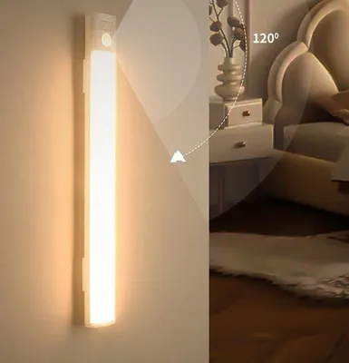 Image de Éclairage LED par le bas avec détecteur de mouvement, blanc