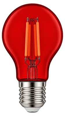 Productafbeelding van LED Filament A60 Birne 3W E27 40lm Rot farbig bunt Party aus Kunststoff