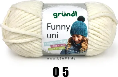 Produktbild von Gründl Funny (100g/120m) 05 naturweiß