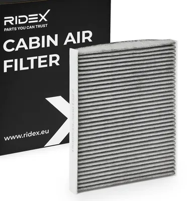 Produktbild von RIDEX 424I0133 Aktivkohle Innenraumfilter Pollenfilter für FORD Fiesta Mk6 Schrägheck (JA8, JR8) Fiesta Mk7 Schrägheck Puma SUV B-MAX (JK) ECOSPORT