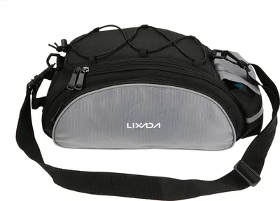 Zdjęcie produktu dla Lixada 13L Wielofunkcyjna torba rowerowa na tylne siodełko – torba outdoorowa, torba rowerowa, torba na bagażnik, torba na tylny bagażnik, torba na siodełko, torba na ramię