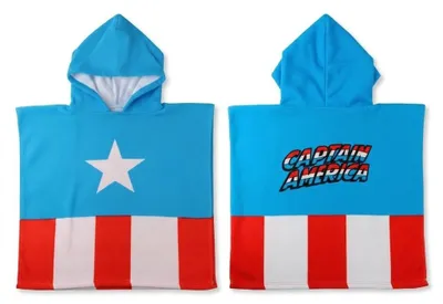 Produktbild von Avengers Poncho für Jungen und Mädchen – Avengers-Poncho für Kinder mit Kapuze u