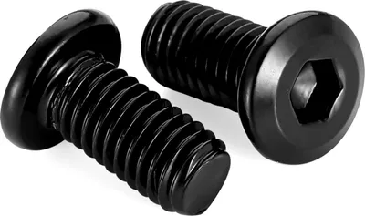 Produktbild von 30 Stück M5 x 16 Schrauben, Innensechskant Edelstahl A2 V2A Vollgewinde Schwarzes Oxid mit Hex Key, Flachkopfschrauben