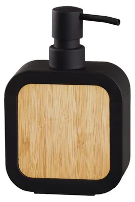 Obrázek produktu pro Dávkovač mýdla MAREN na postavení, černý/bambusový