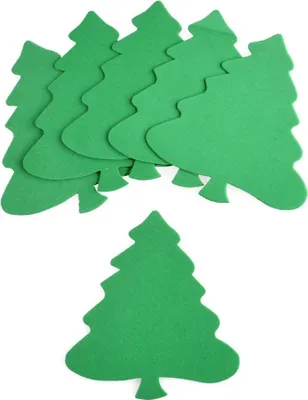 Image de Sapins de Noël en mousse, base décorative, ornement, 6 pcs.
