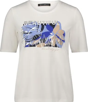 Produktbild von Shirt Kurz 1/2 Arm 1981 Patch Cream/Blue Größe 46